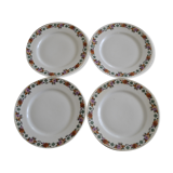 Set of 4 porcelain plates from Limoges MLV.