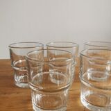 Service of 8 stackable glasses