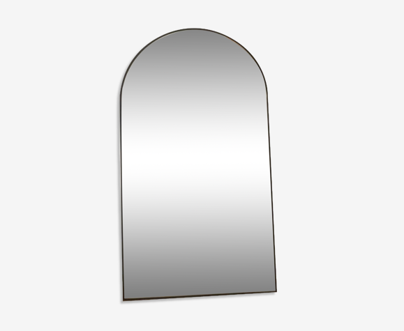 Miroir mural arche 180x100 métal noir