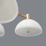 Ceiling light As/Am gold-plated by Franco Albini and Franca Helg for Sirrah, 1970s.