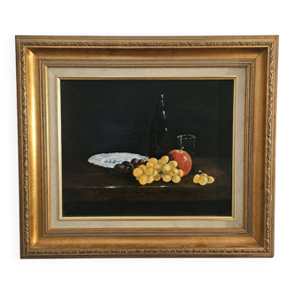 Tableau – Still life on canvas – Signed Hirtz Fr