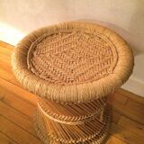 Tabouret bambou et corde