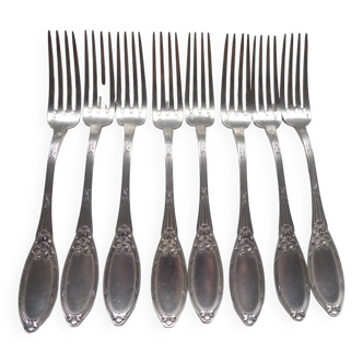 8 Boulenger silver-plated forks