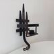 Vintage brutalist wall sconce