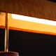 Rare executive desk lamp in solid wood