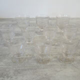 10 old art deco stemware