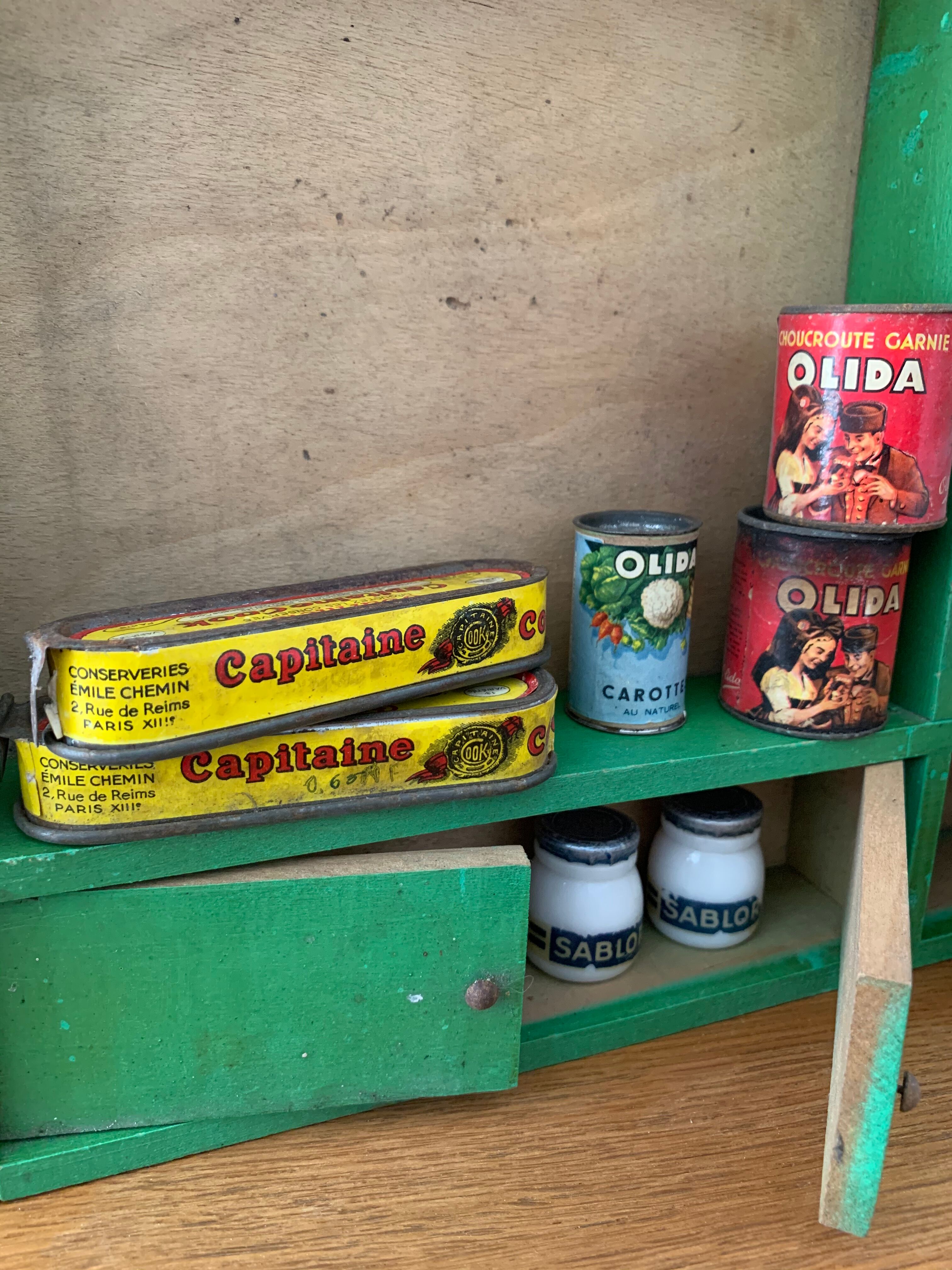 Wooden children's toy grocery