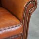 Beautiful classic sheepskin armchair with a beautiful appearance and a comfortable seat