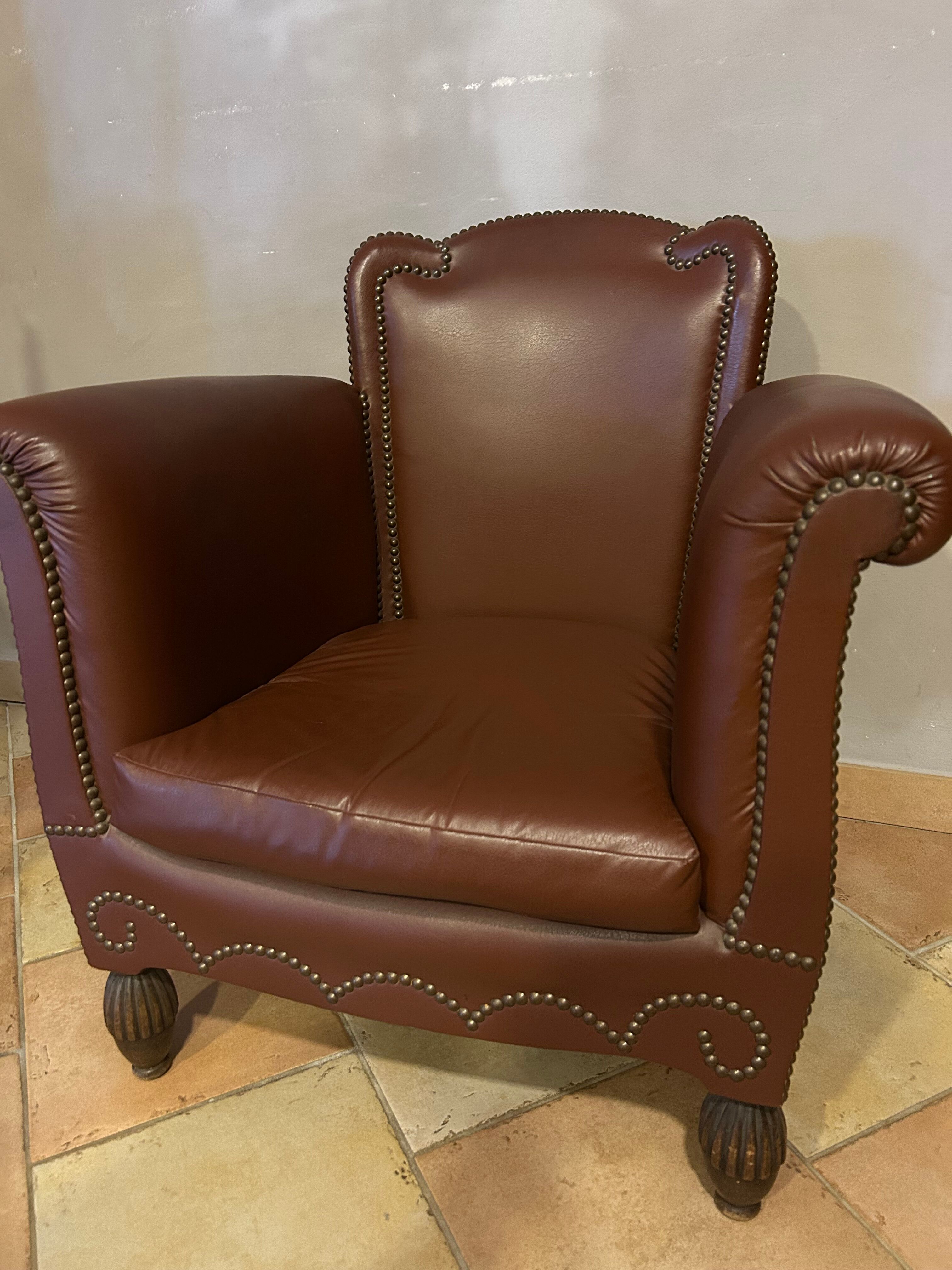 Leather armchair