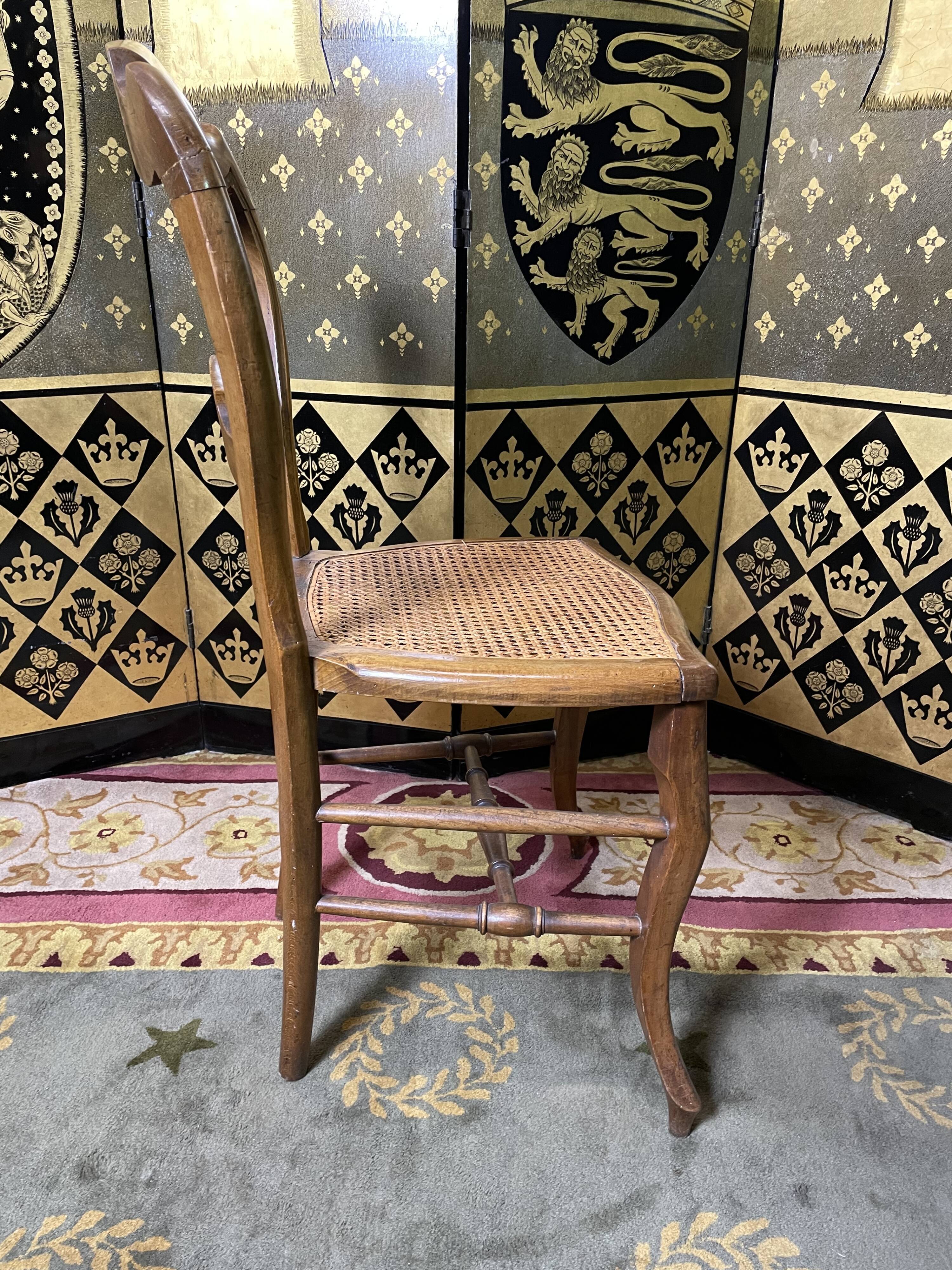 Suite de 4 chaises Louis Philippe en cannage