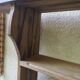 Antique solid wood wall shelf