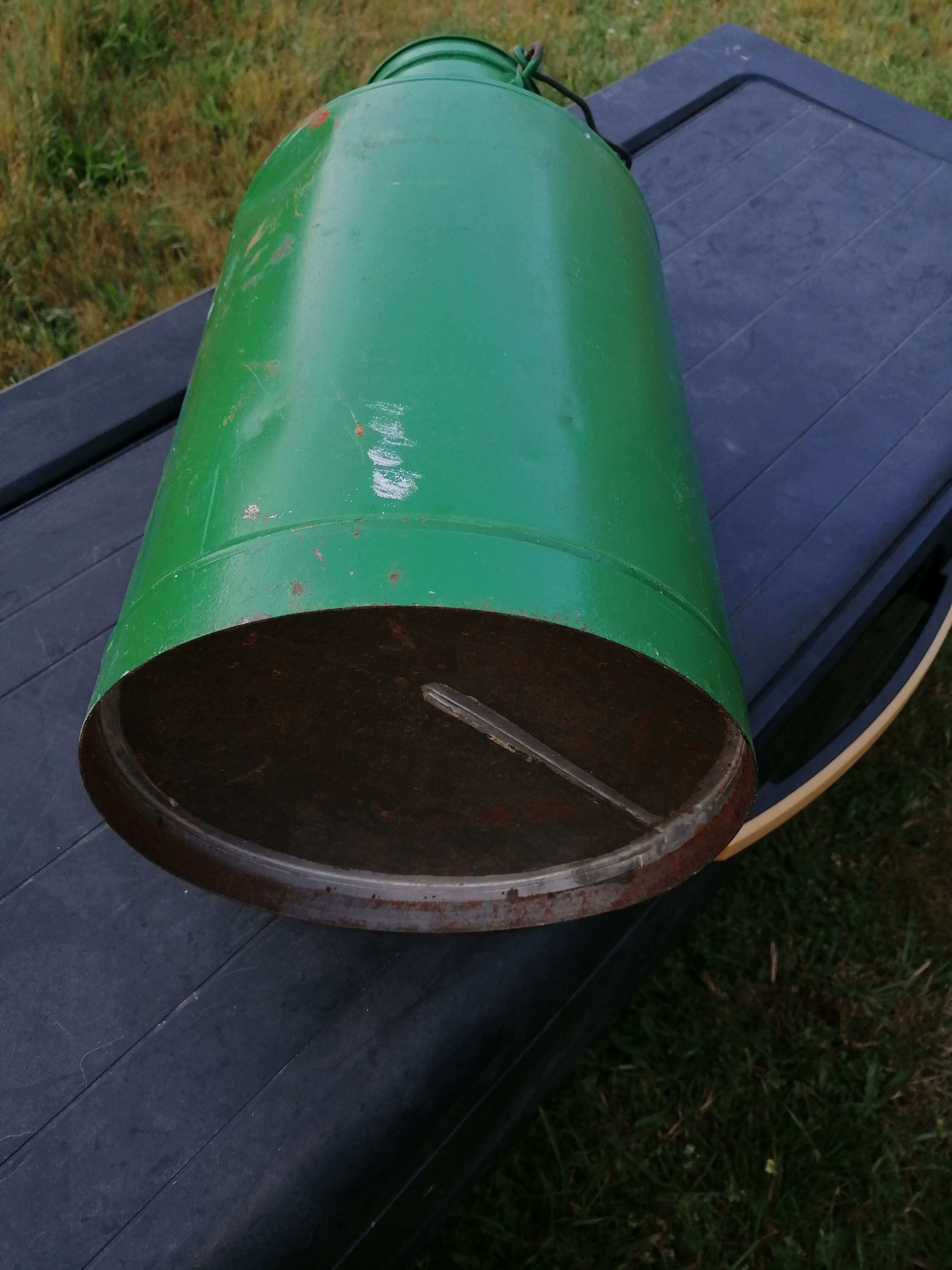 Green milk jug
