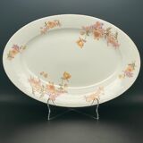 Dish Limoges patterns small yellow and purple flowers