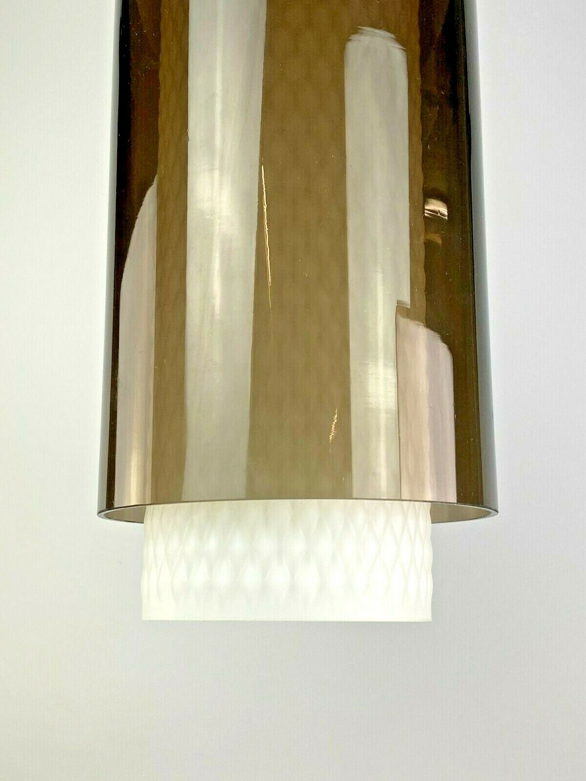 Ceiling light brass glass space age design 60s