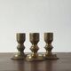 Vintage Norwegian Brass Candlesticks, 1970s, Set of 3