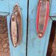 Ancien vaisselier Art déco en teck birman