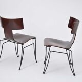 Pair of vintage Anziano dining chairs by John Hutton for Donghia