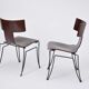Pair of vintage Anziano dining chairs by John Hutton for Donghia