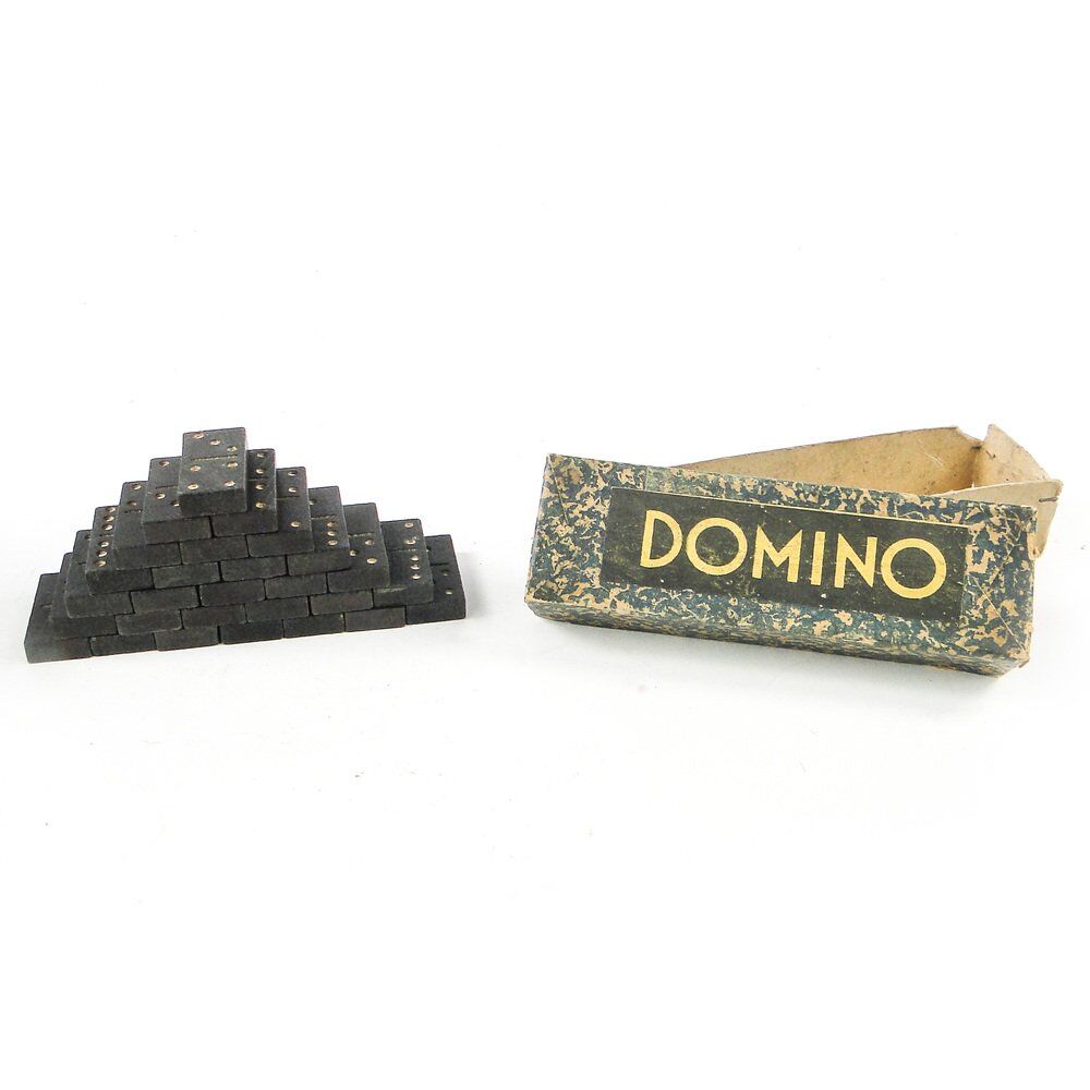 Jeu de dominos postmoderne, Pologne, années 1970, ensemble de 28.