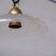 Brass and Glass Mid-Century Pendant Lights (7 Available)