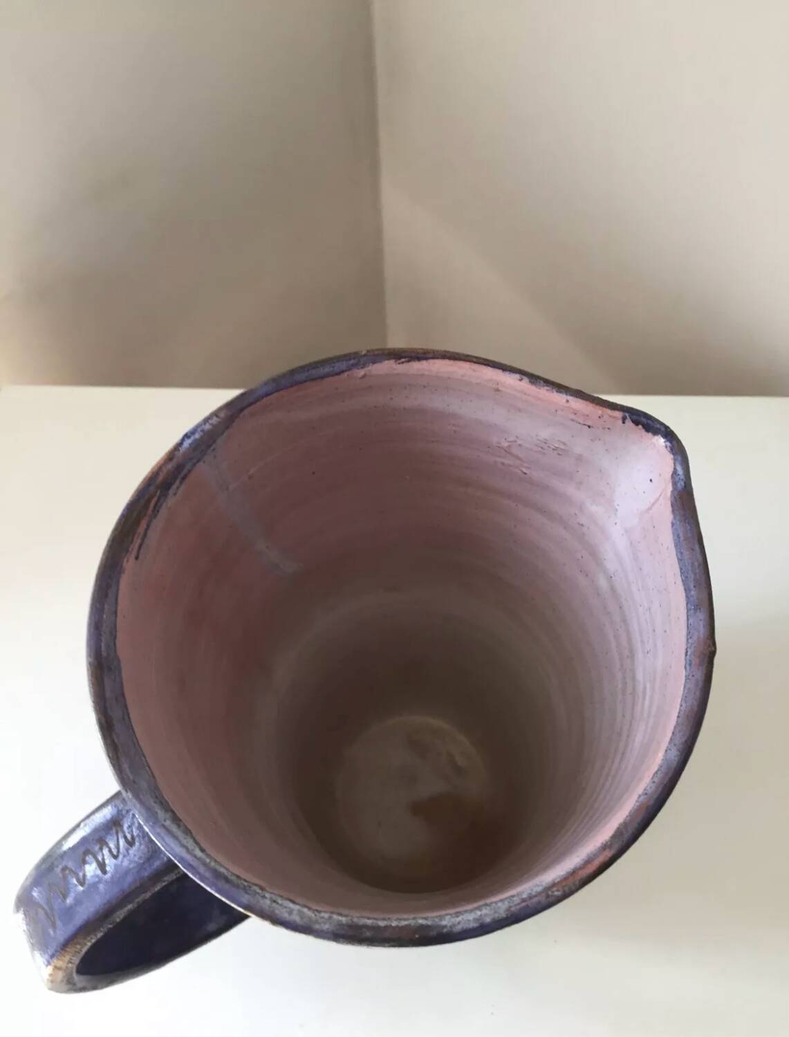 A. Camos Vallauris Blin style ceramic pitcher/jug