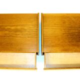 Oak hanging bedside tables 1960