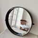 Round smoked plastic mirror '70s - Vintage