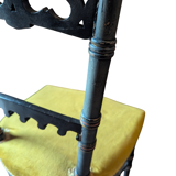 Napoleon III Neo-Gothic "Troubadour" Chair - Polychrome Decor 19th Century