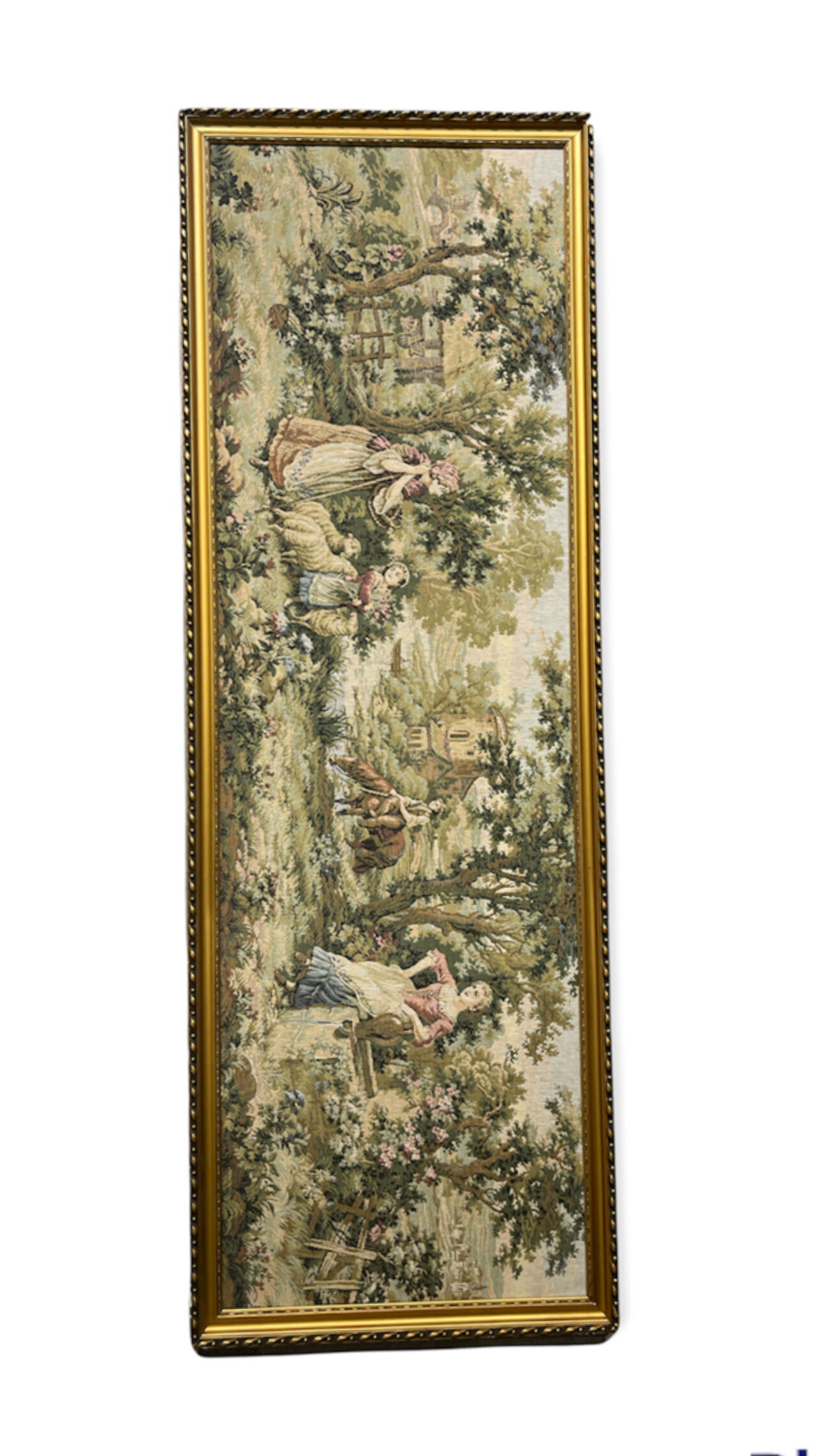 2 Tapestry XIXth classical scene