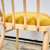 Ensemble de deux chaises vintage, Tchécoslovaquie, années 1960.