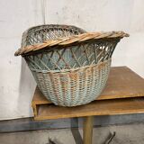 Panière à linge en rotin