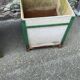 Pair of Large planters in fiber cement and metal 1950 eternit