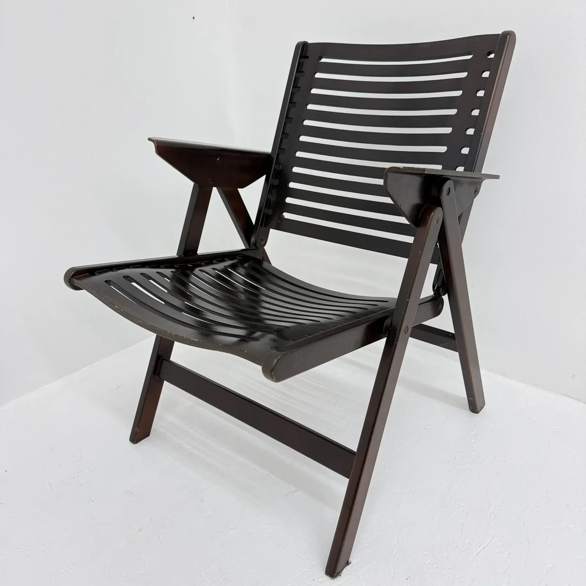 Chaise pliante Niko Kralj Rex milieu du siècle, années 1950