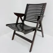 Chaise pliante Niko Kralj Rex milieu du siècle, années 1950