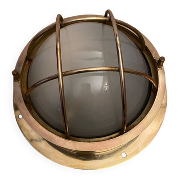 Brass nautical wall sconce