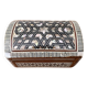 Mother-of-pearl jewelry box with velvet interior