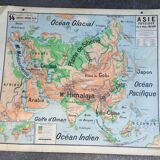 Carte scolaire vintage de Vidal Lablache