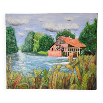 Painting The Mill of Maintenay