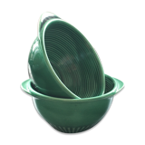 Lot 2 bowls emerald green