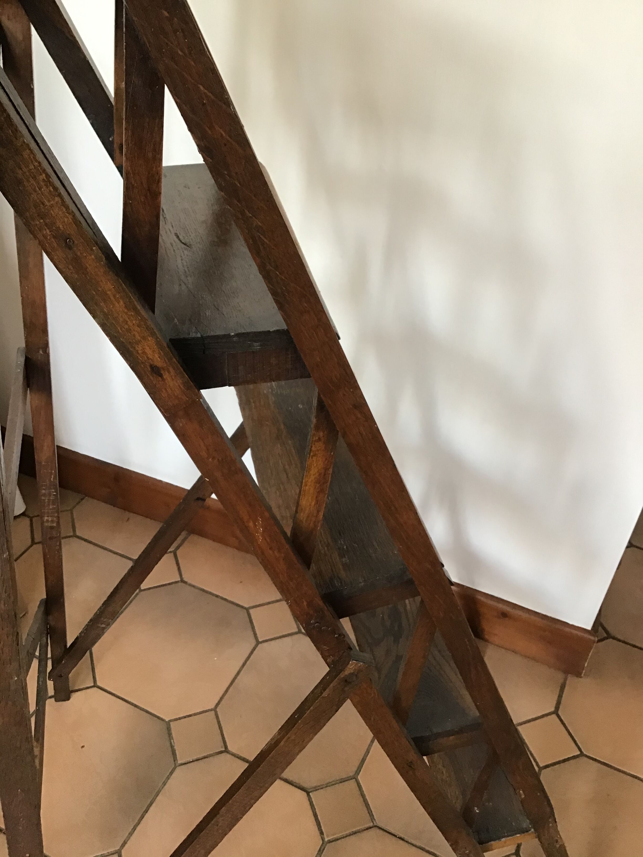 Old library stepladder