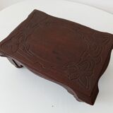 Antique carved wooden stool
