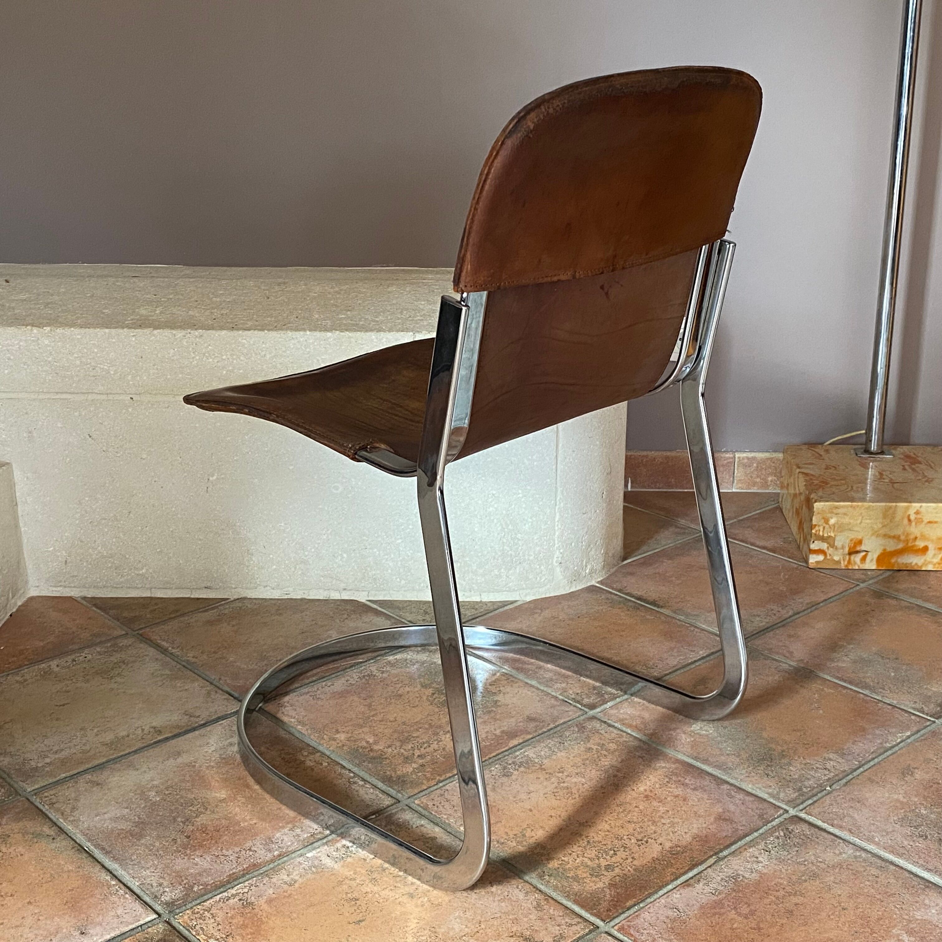 Pair of cidue chairs model c2 1970