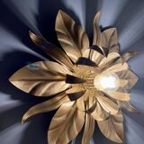 Vintage wall light in gold metal