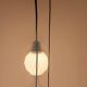 Origami white opaline three-light pendant light