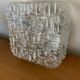 Antique Wall Lamp Ceiling Light Molded Glass + Vintage Metal Bracket #C384
