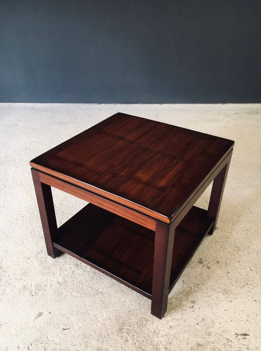 Postmodern Bamboo Side Table by Axel Vervoordt, Belgium, 1980s