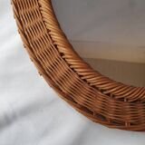 Wicker mirror