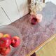 Antique wooden and marble buffet console