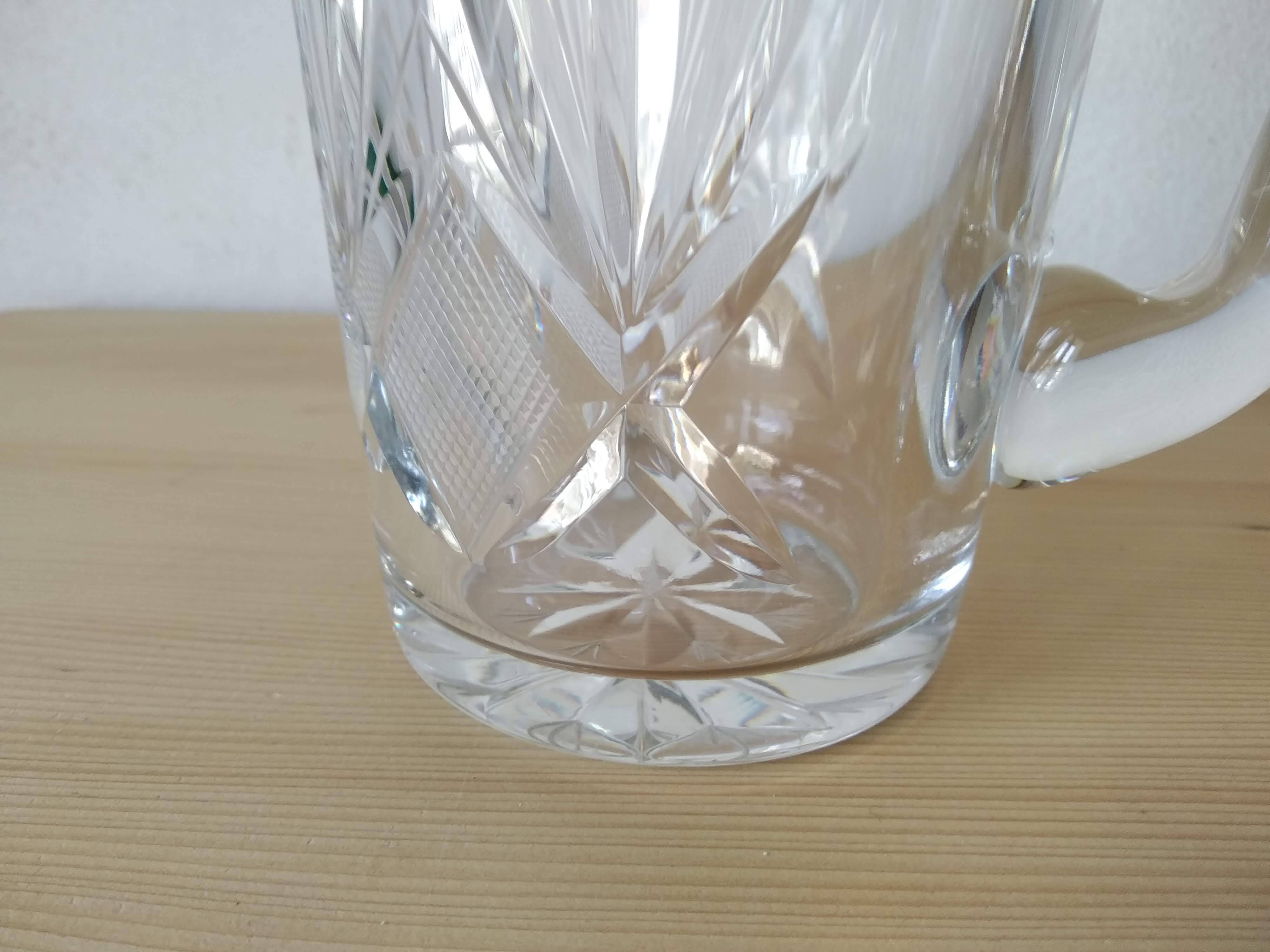 Antique cut crystal water pitcher