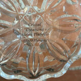 Pair of Antique Saleron Crystal Henri Piubello Salt and Pepper Shakers Vintage